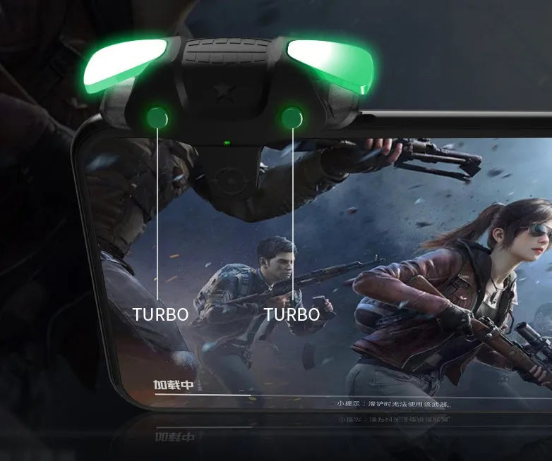 F5 black mobile phone game controller with compact 5cm dimensions