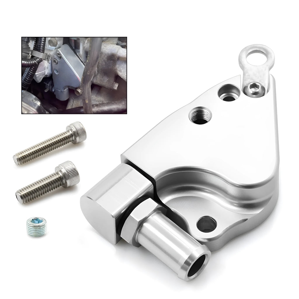Aluminium coolant adapter for Honda K20 K24 intake manifold temperature sensor relocation