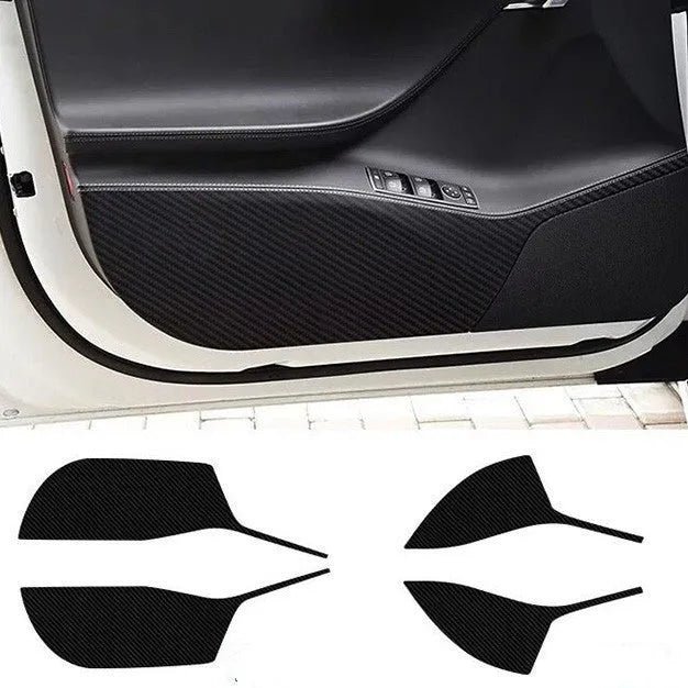 Pre-cut carbon fibre protective film for Tesla Model S interior door panels