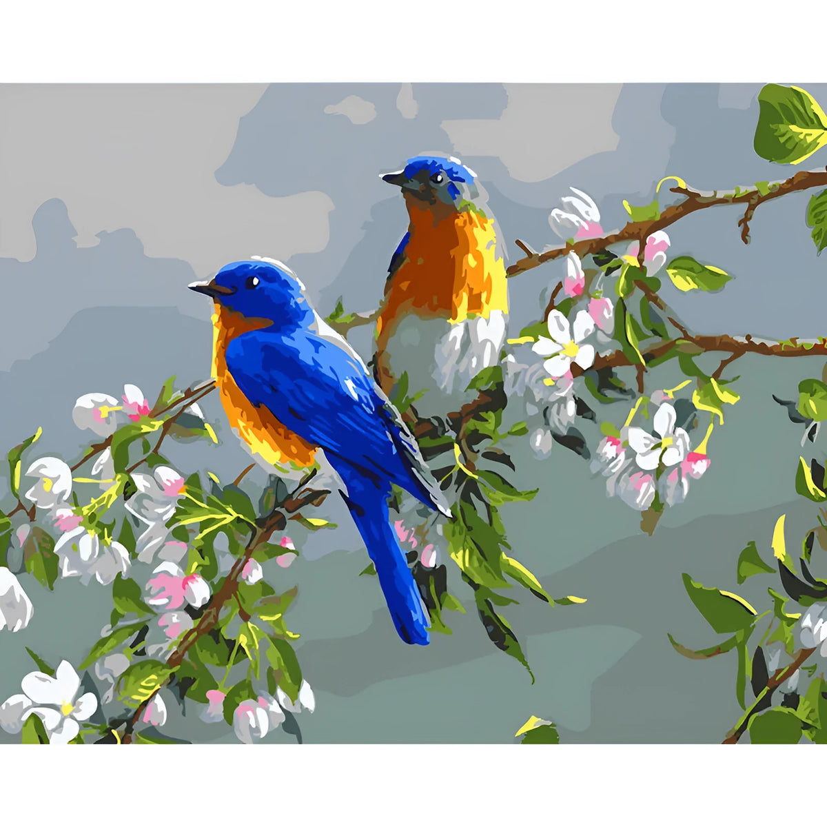 Hand-painted digital oil painting of an animal on linen canvas in idyllic scenery colours, academic art style.