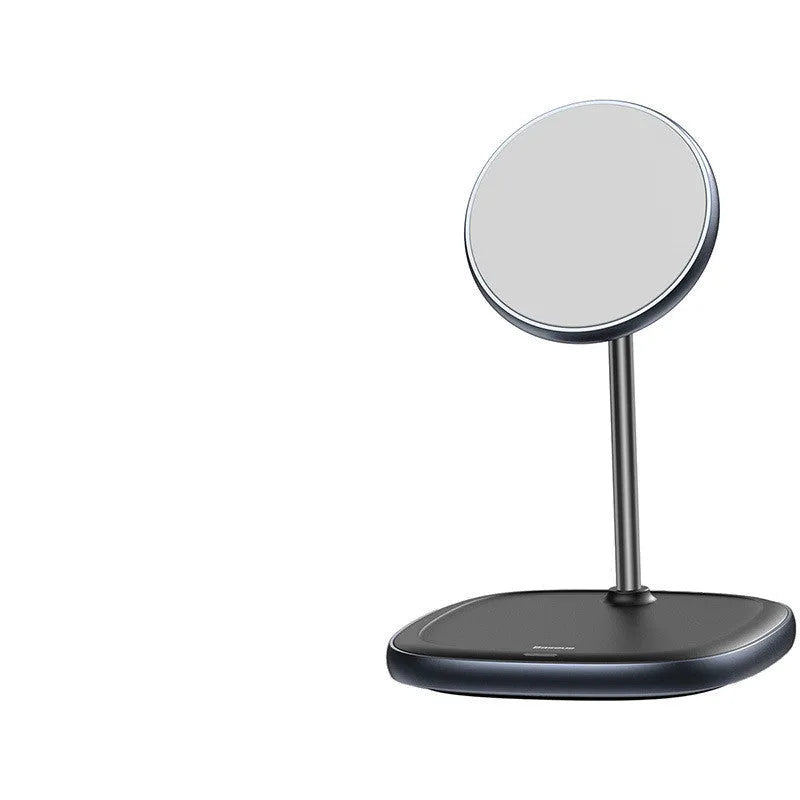 Swan Magnetic Desktop Stand Wireless Charger for iPhone 12 in black or white