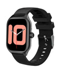Bluetooth smart watch with full touch screen displaying heart rate and health metrics on wrist
