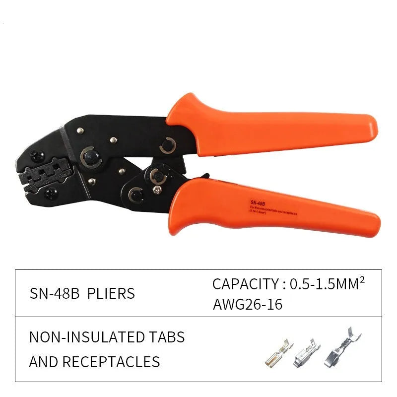 SN-48B portable wire crimping pliers combination tool set with high carbon steel construction