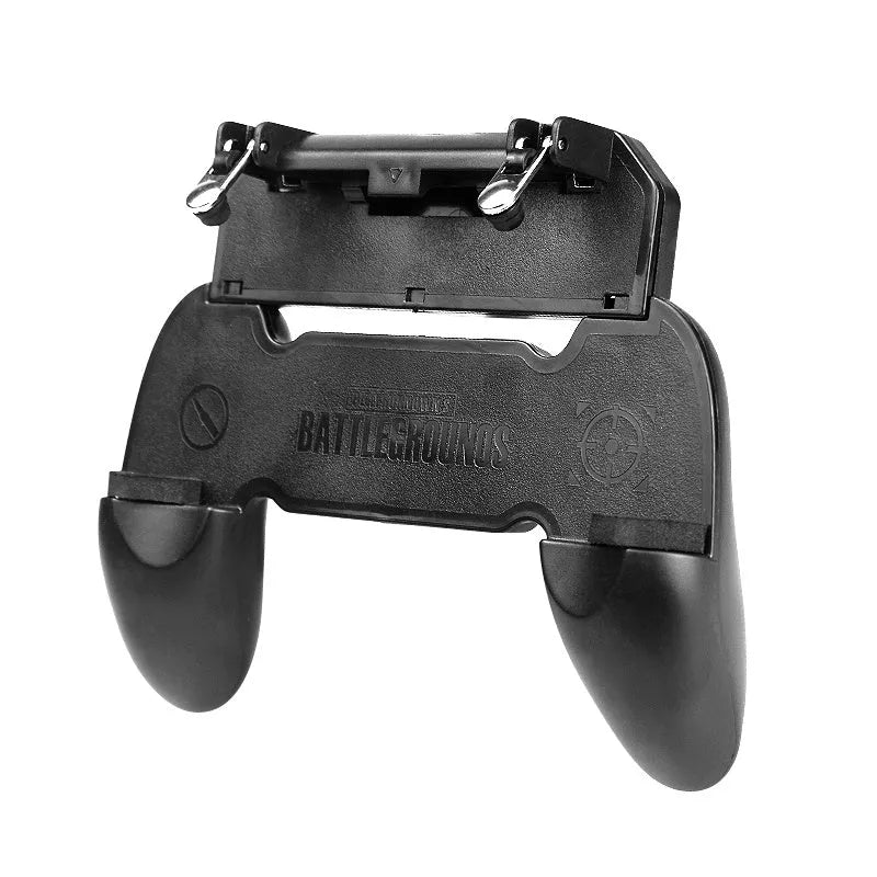 Mobile phone gaming handle in black or brown-black colour with plug-in connection