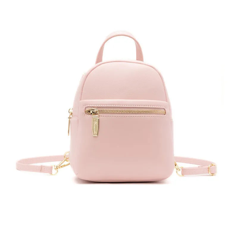 Large capacity mini backpack in street style with multiple compartments and six colour options