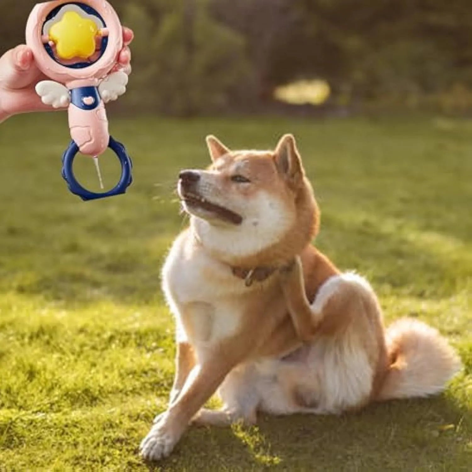 Pink interactive dog chew toy set with cleaning ridges and anti-swallow rings for large breed dogs