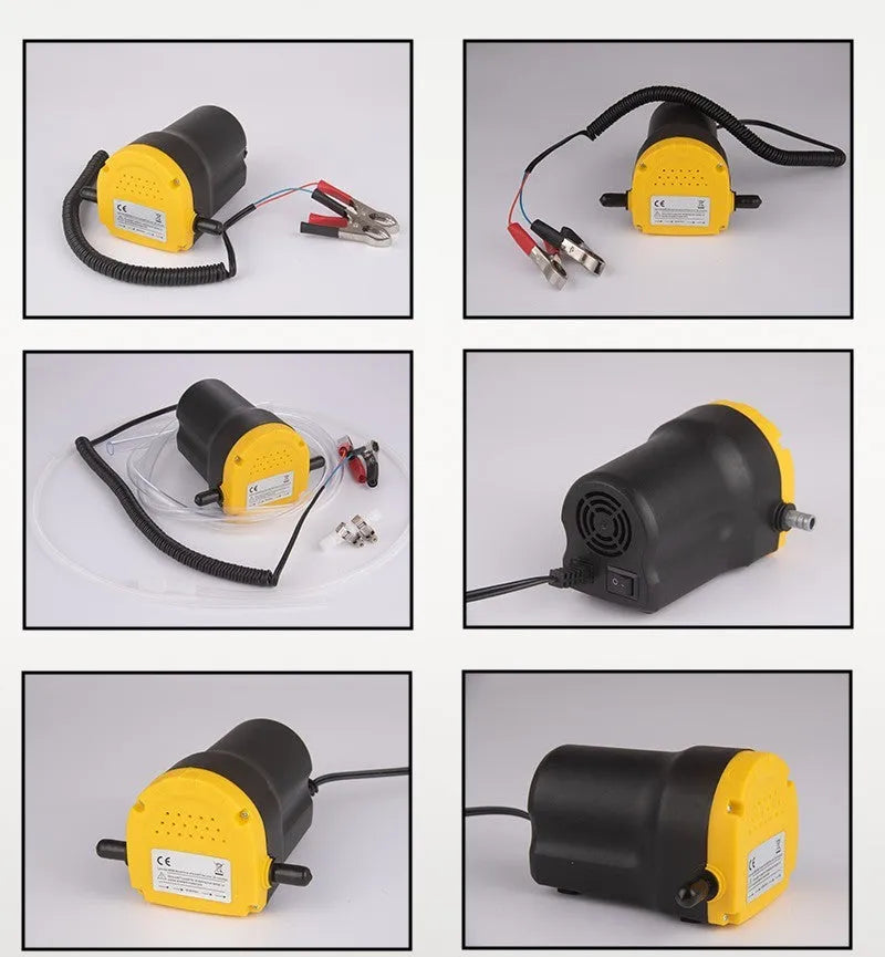 12V electric self-priming oil pump with engineering plastic body for transferring engine oil