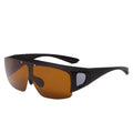Polarised myopia sunglasses with multiple interchangeable coloured lenses for cycling and outdoor sports.