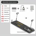 Standard purple abdominal wheel fitness board with automatic rebound mechanism on a multi-functional PP platform.
