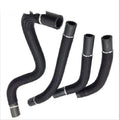 Black self-winding polyester mesh sleeve for automotive wire protection with VW-1 rating.