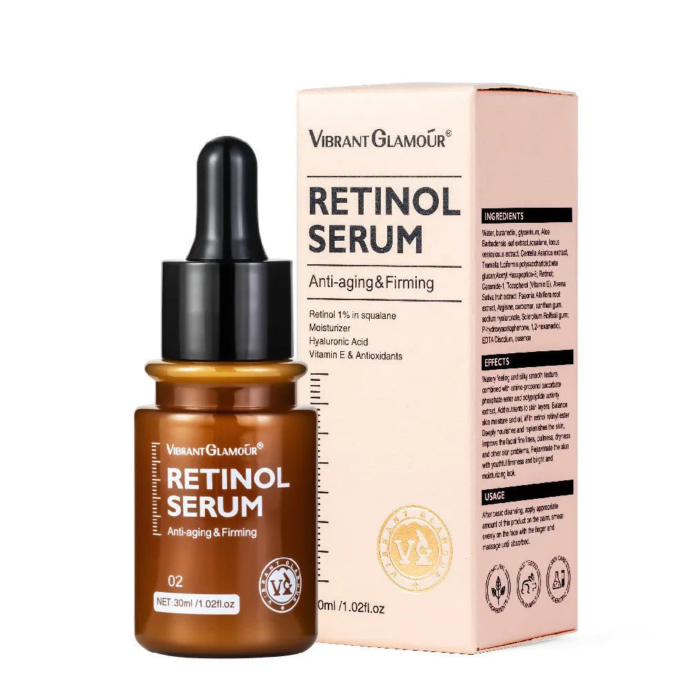30 ml retinol facial serum bottle for reducing dry lines and fine lines