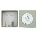 Resin guardian angel figurine ornament in gift box with modern simplicity design