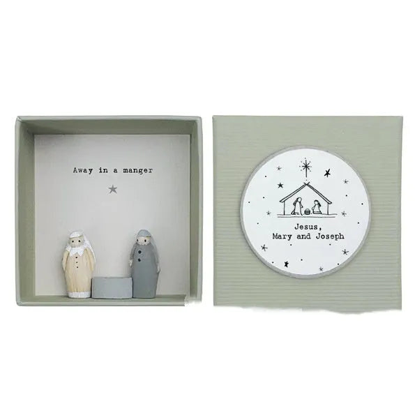 Resin guardian angel figurine ornament in gift box with modern simplicity design