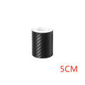 Matte carbon fibre car door sill protector roll showing 3D textured pattern with adhesive backing