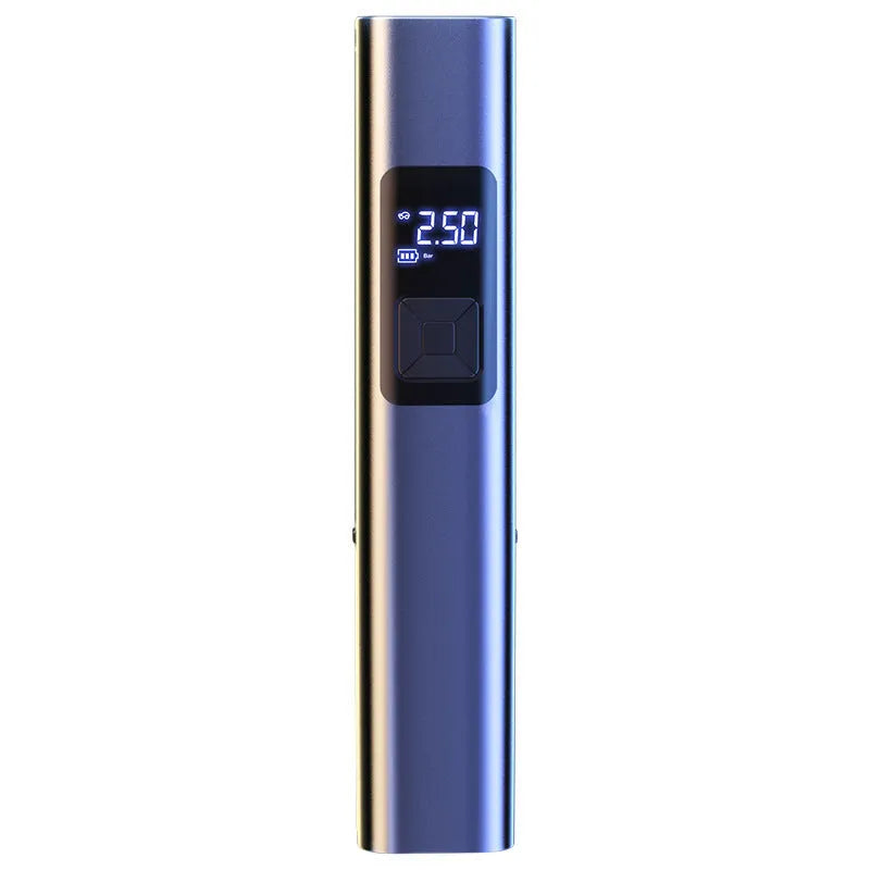 Wireless car air compressor pump with digital display and vacuum cleaning function