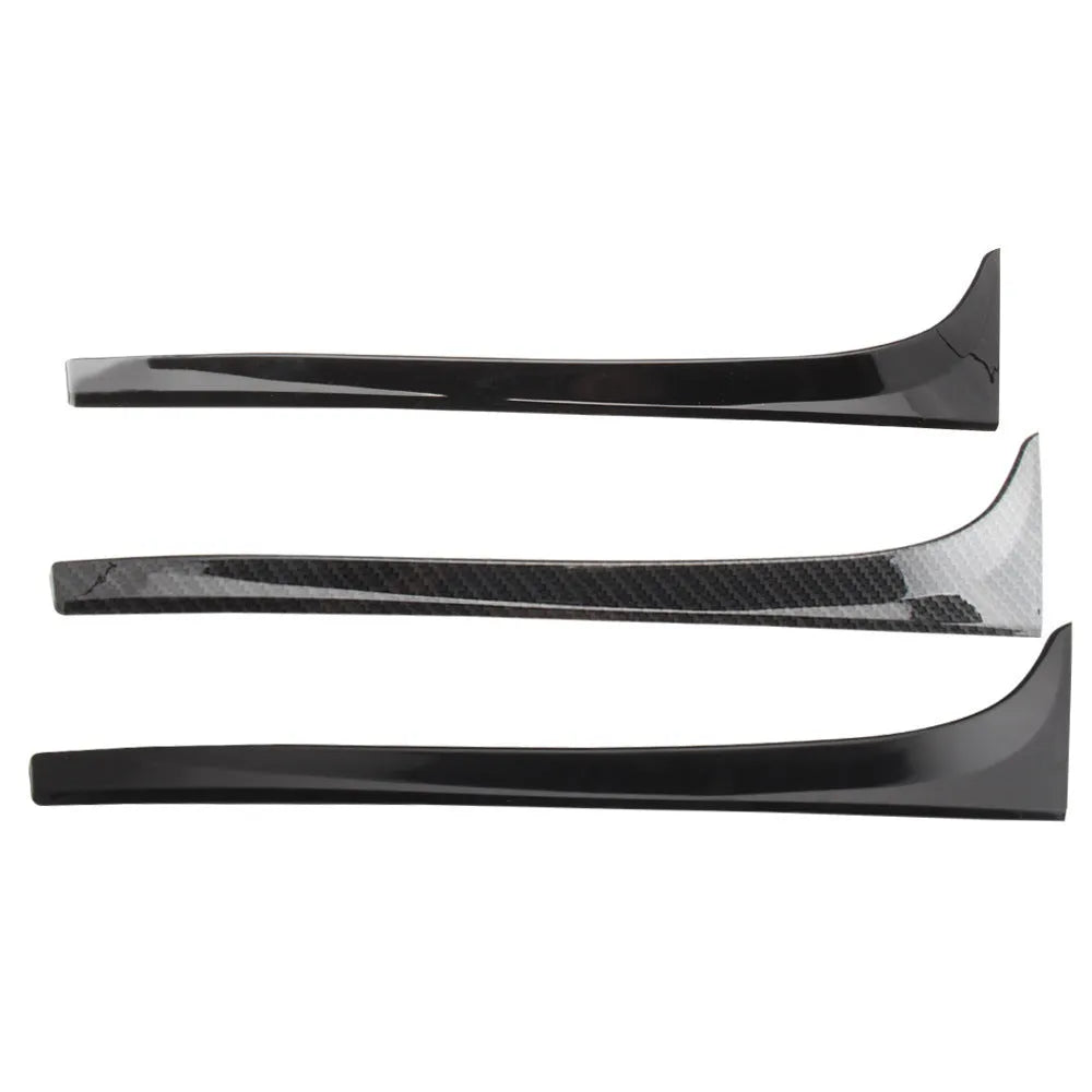 Black ABS plastic rear window spoiler wing for Volkswagen Golf 7 MK7 car.
