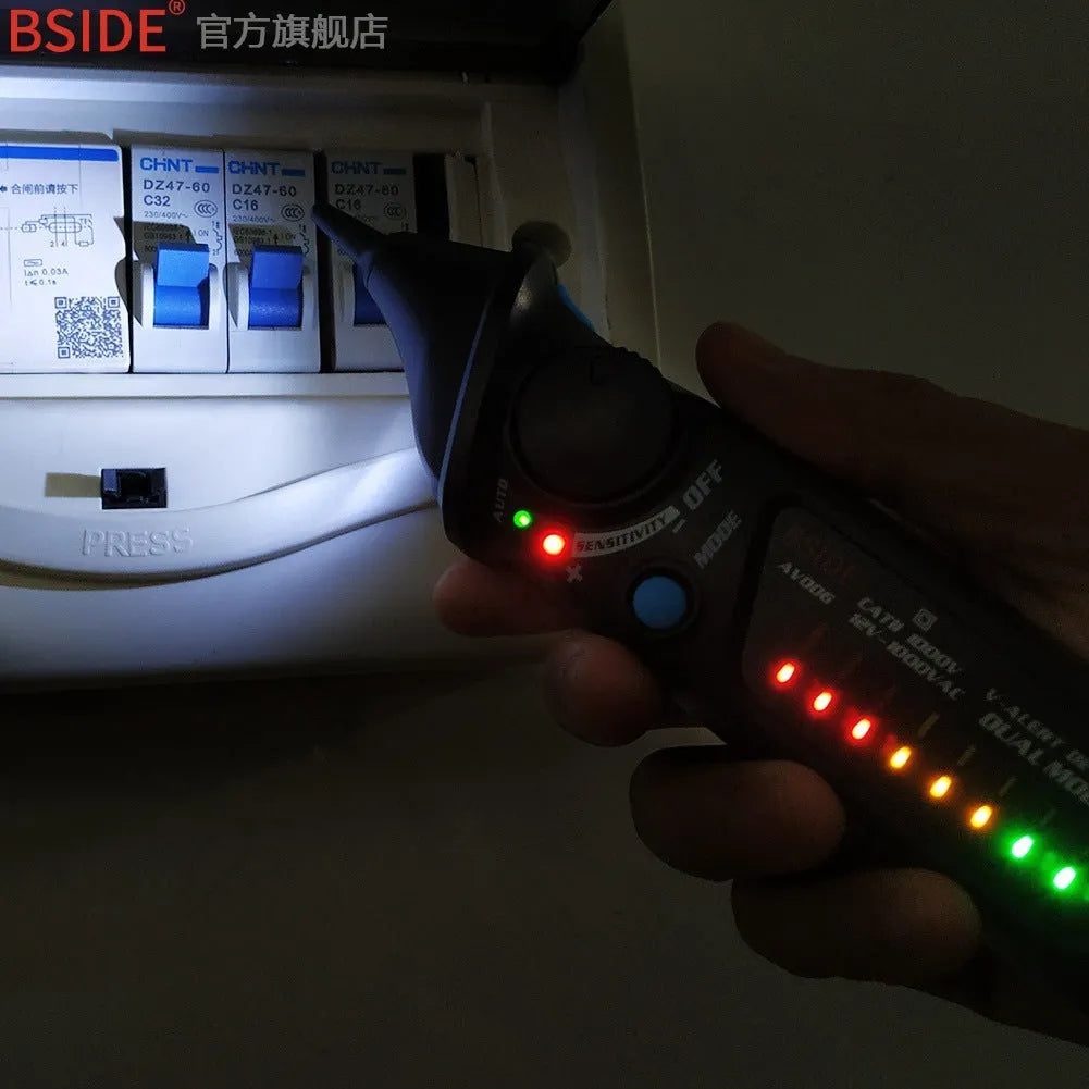 Smart sensor test pencil with round head for high-pressure electrical testing applications