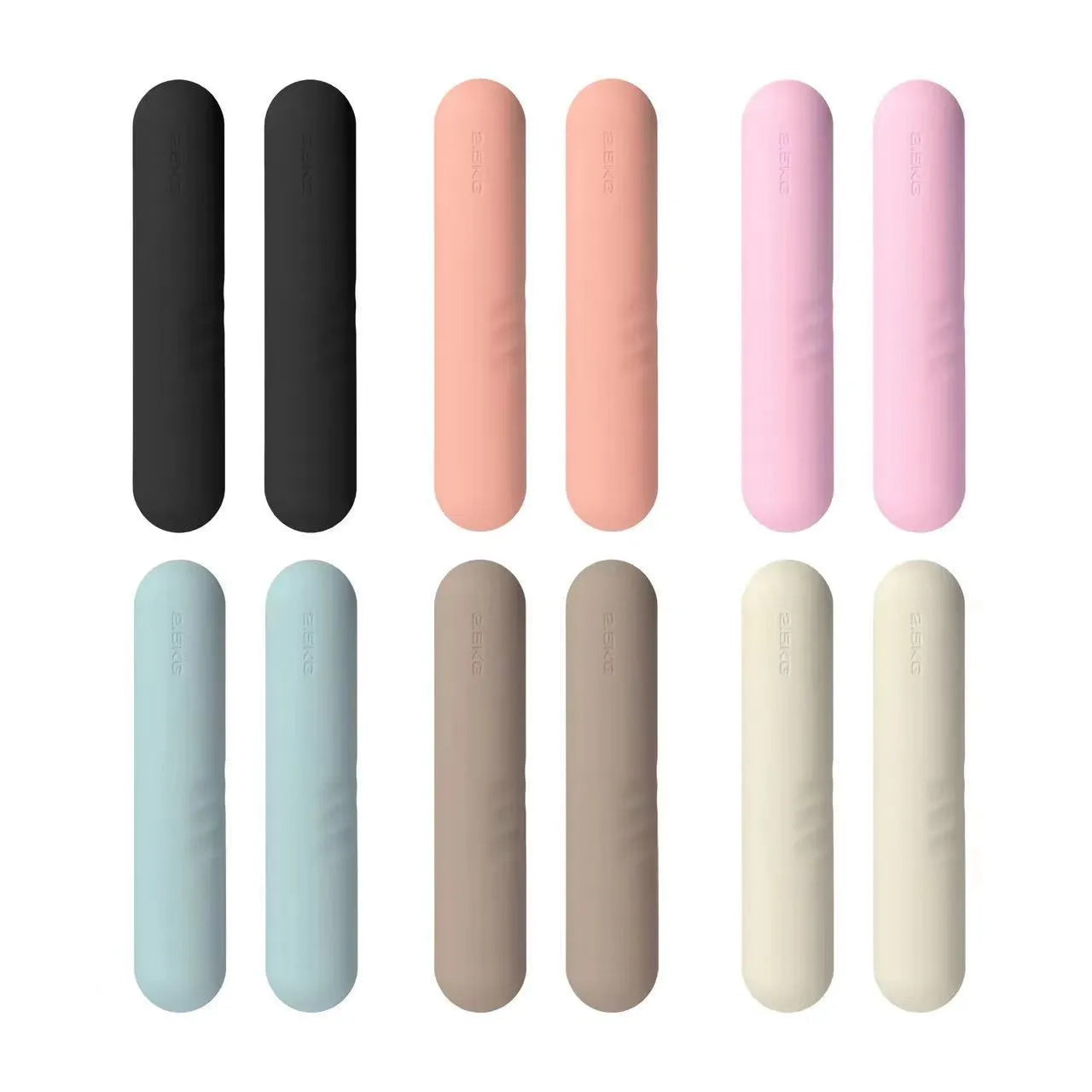 Silicone edged hand-drawn dumbbell stick in various colours with cast iron construction for fitness training