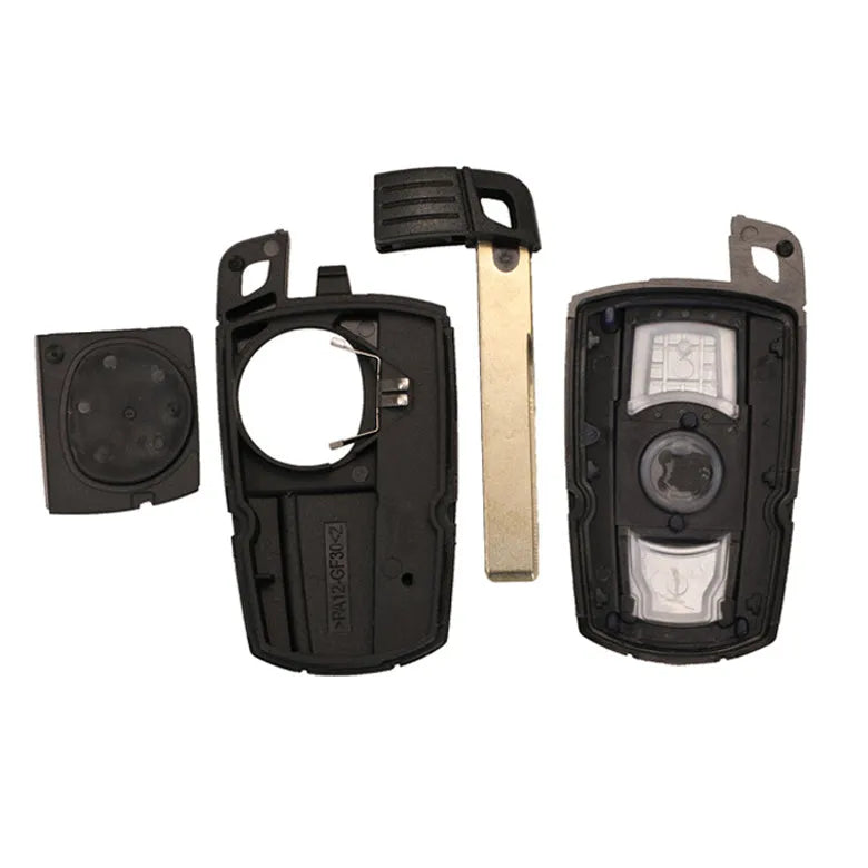 BMW CAS3 semi-intelligent three-button remote car key fob replacement.