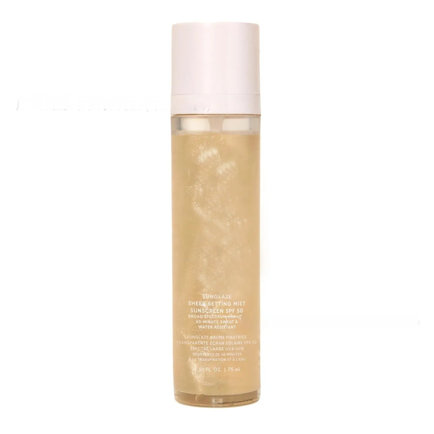 75ml bottle of moisturising facial spray with fine mist nozzle for skincare hydration