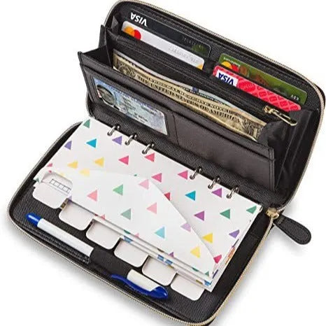PU anti-theft card holder in seven colour options with nylon lining