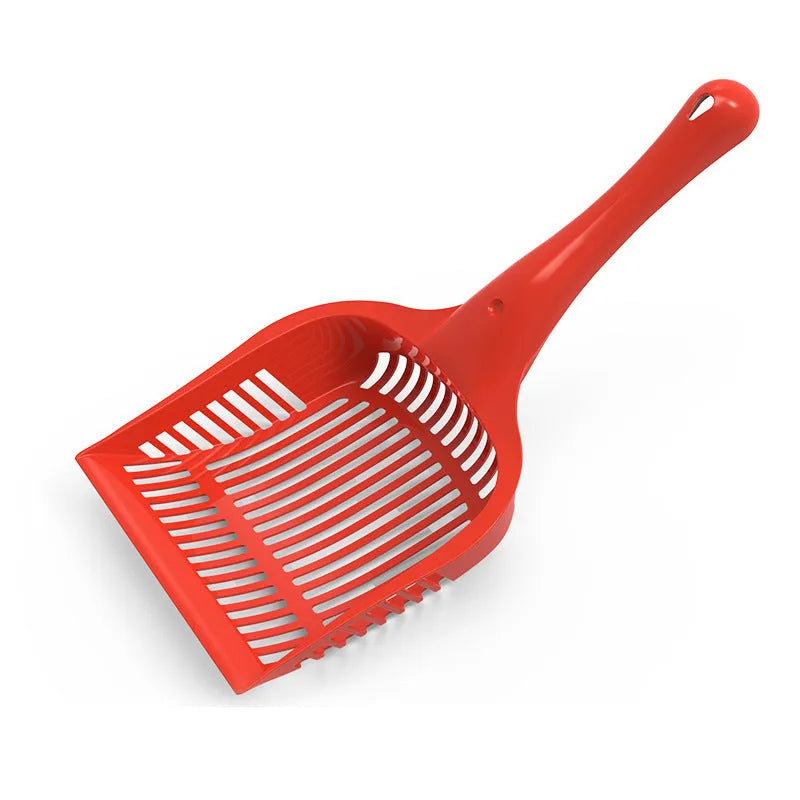 Plastic cat litter scoop in red, yellow or blue colour, small or medium size