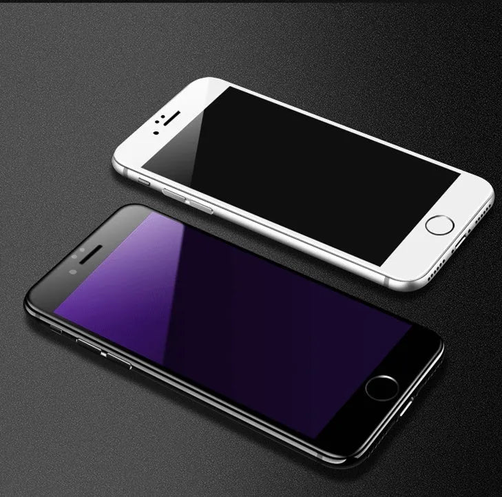 Tempered glass iPhone screen protector with anti-fingerprint coating and soft edge design