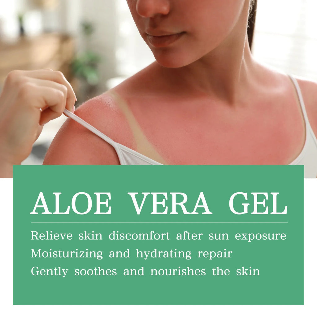 Tanning cream and aloe vera after sun gel set in 50g and 100g sizes