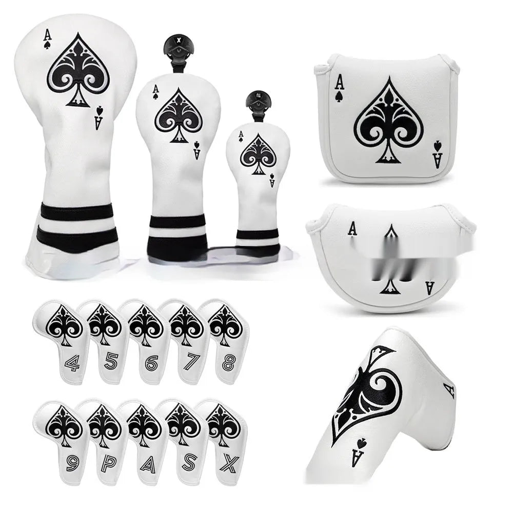 PU golf putter sleeve accessory in three colour options for club protection
