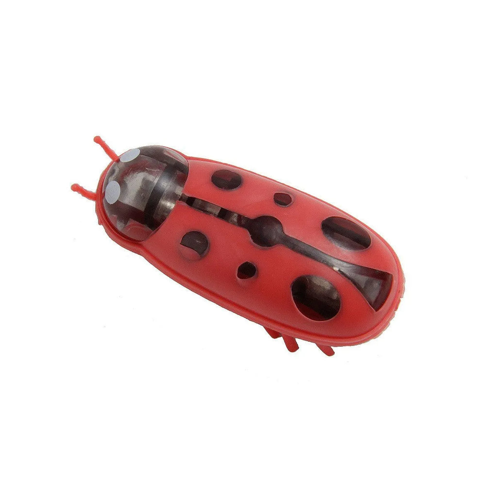 Electric cat teaser toy with jumping worm mechanism in insect-themed colours