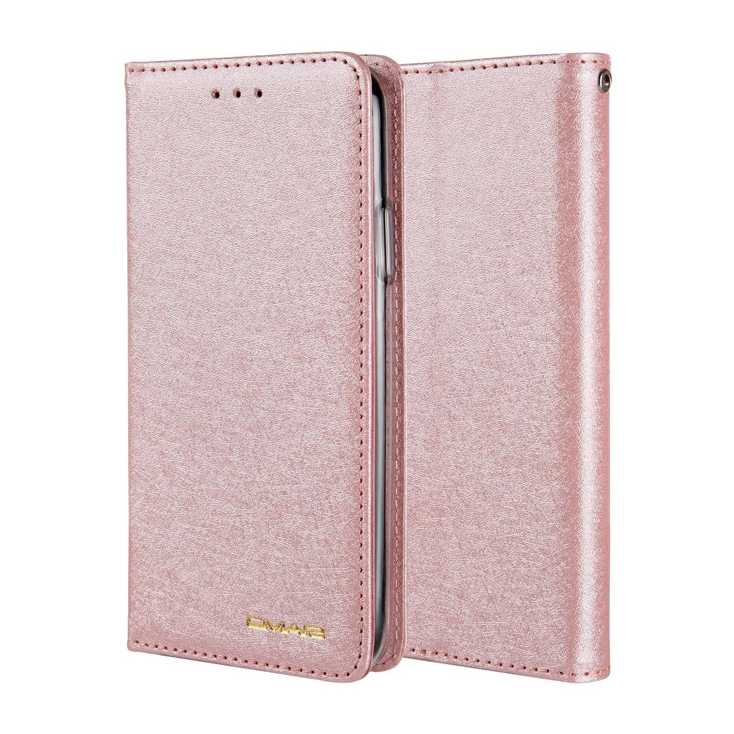 PU leather flip phone case for Apple iPhone with card storage pocket in multiple colour options