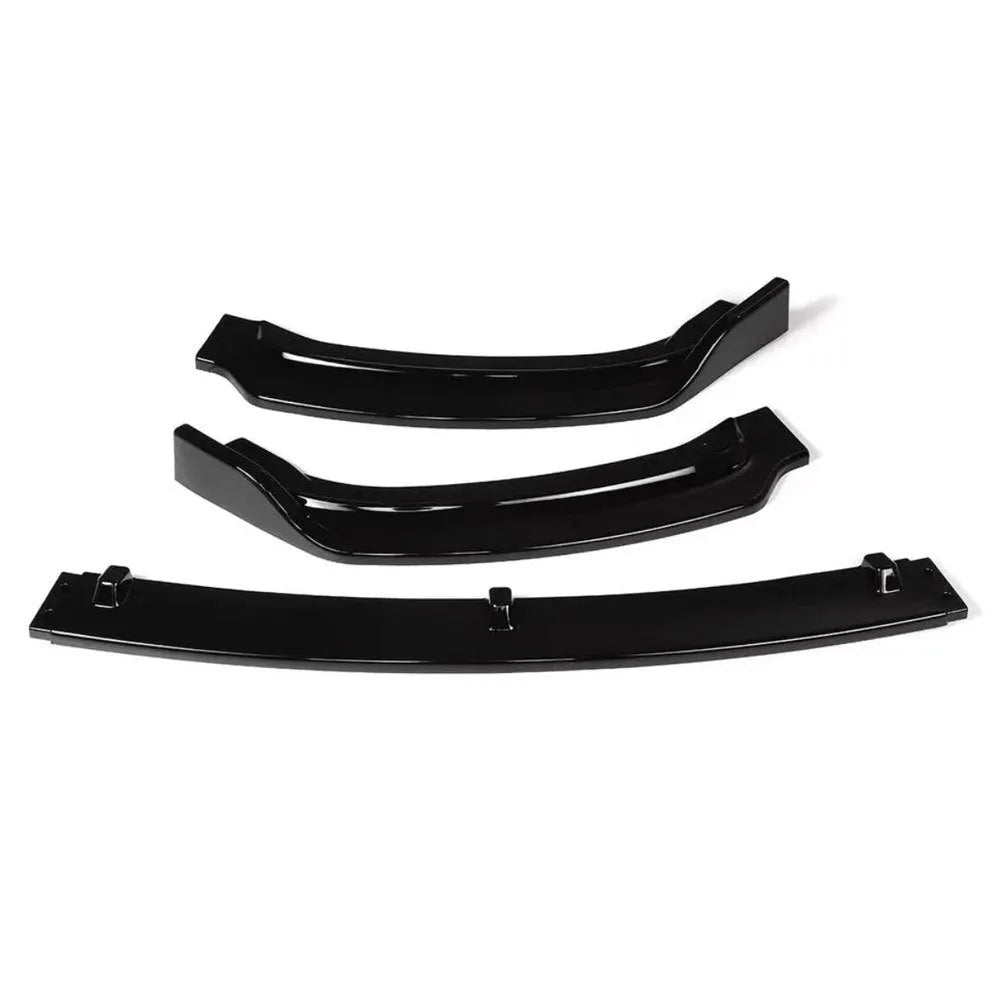 BMW 3 Series F30 F35 front bumper lip spoiler in black polypropylene