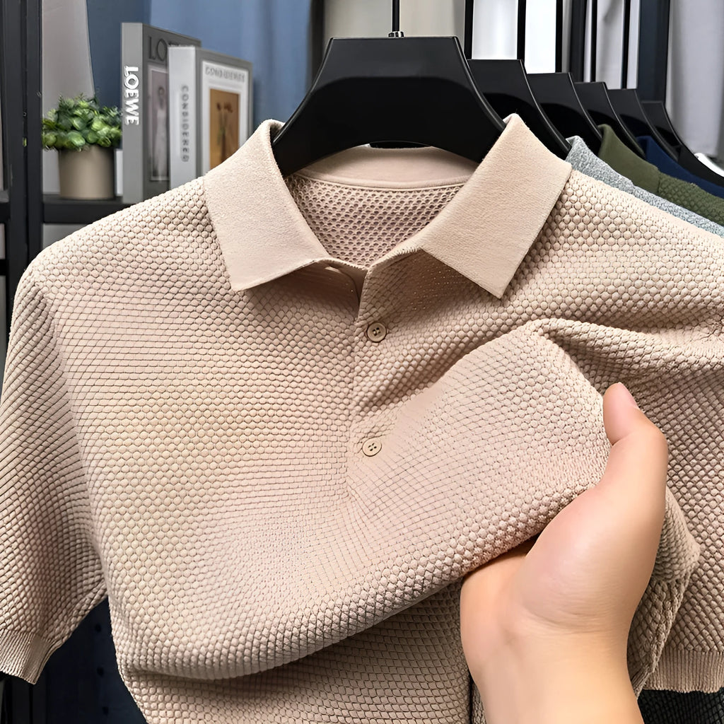 Loose fit cotton short sleeve pullover sweater in various colours with size chart