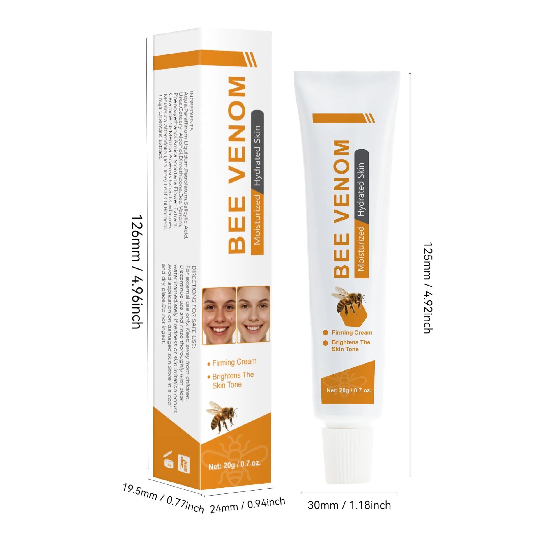 Universal Beauty Bee Facial Cream 20g tube for general skincare application