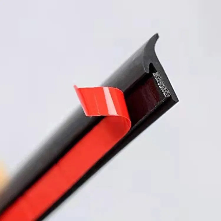 TPE car rubber gap filler seal strip in black and white colours showing 5-metre and single-metre packaging options