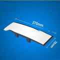 Wide angle curved blue filter rearview mirror with snap clip for car installation