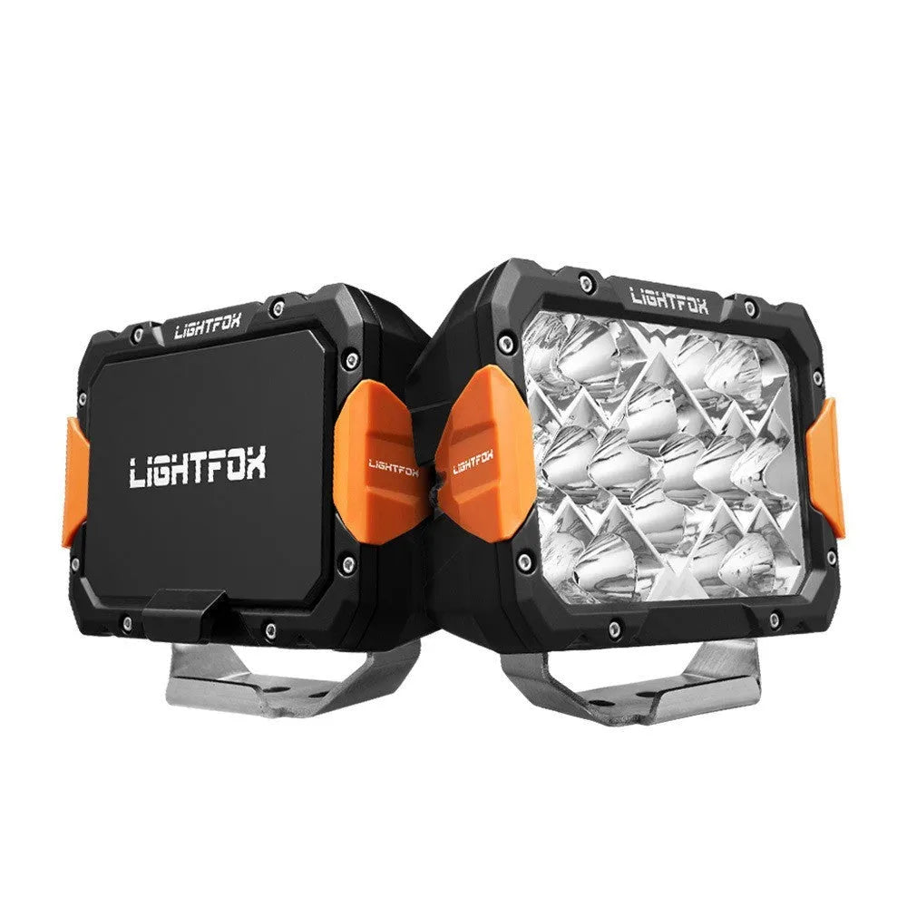 Black aluminium LED front bumper light kit for off-road vehicle retrofitting