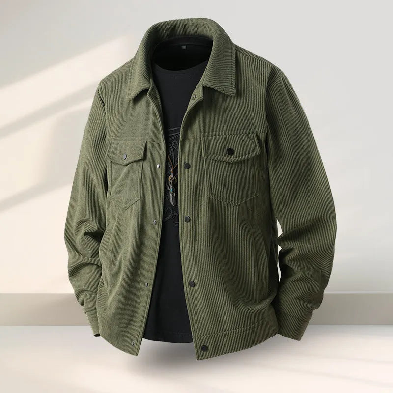 Men's slim fit casual coat in Lycra fabric available in black, coffee, green, and white colours