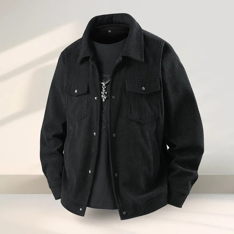 Men's slim fit casual coat in Lycra fabric available in black, coffee, green, and white colours