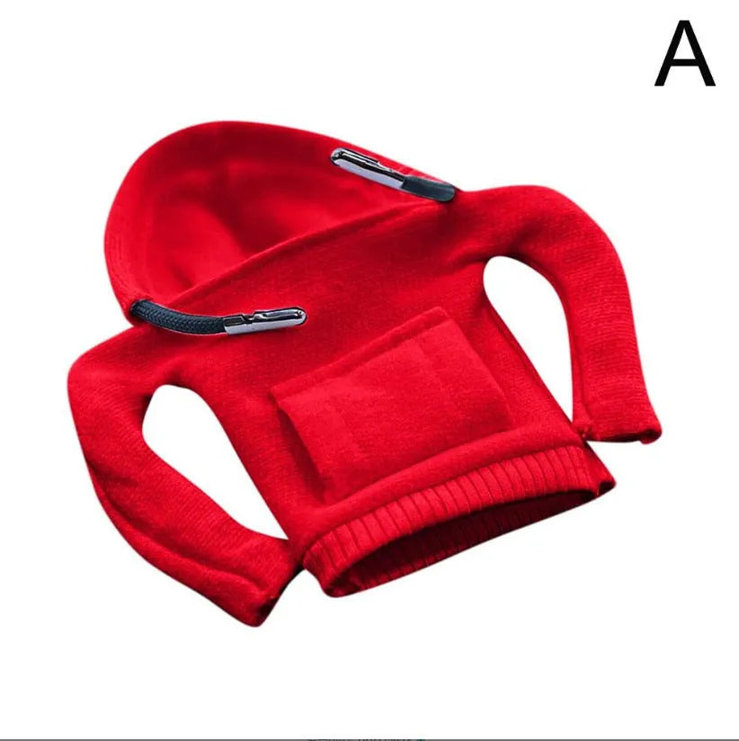 Cloth gear shift knob hoodie cover measuring 13cm by 8cm for car interior protection.
