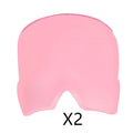 Black elastic cloth gel eye mask for cooling headache relief on adjustable headband