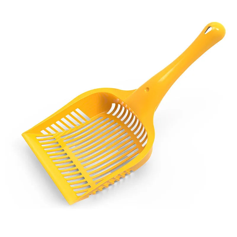 Plastic cat litter scoop in red, yellow or blue colour, small or medium size
