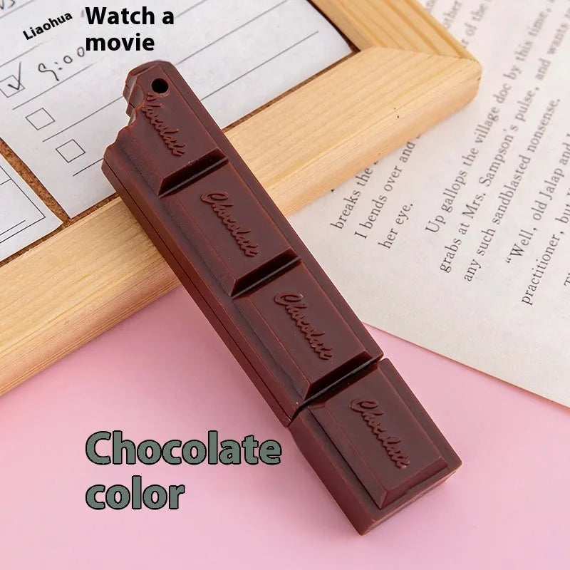 Chocolate simulation cartoon ballpoint pen with a 0.5 mm bullet tip.