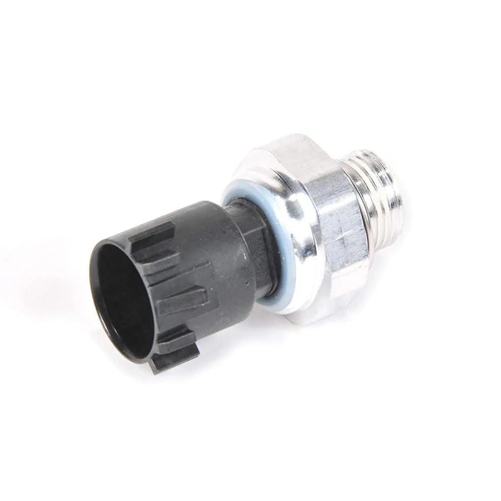 Silver automobile fuel pressure sensor with simple design for vehicle fuel system monitoring