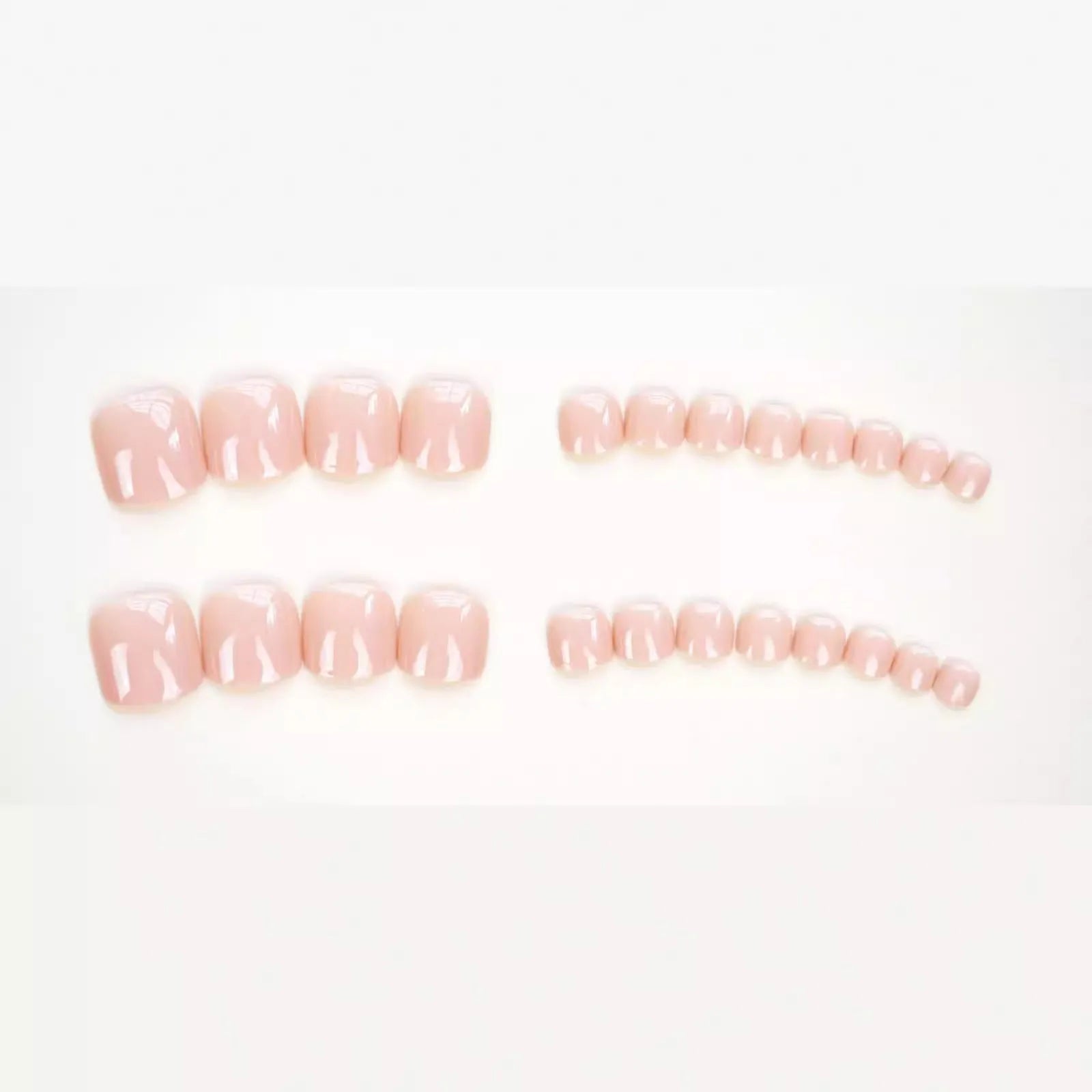 Fashion personality toe nail stickers with skin colour finish and glue application