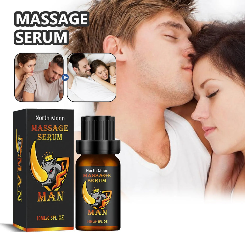 10ml men's body care essential oil bottle with ginger root oil and vitamin E for external massage