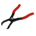 Red interior round nail removal pliers for door panel fastener work