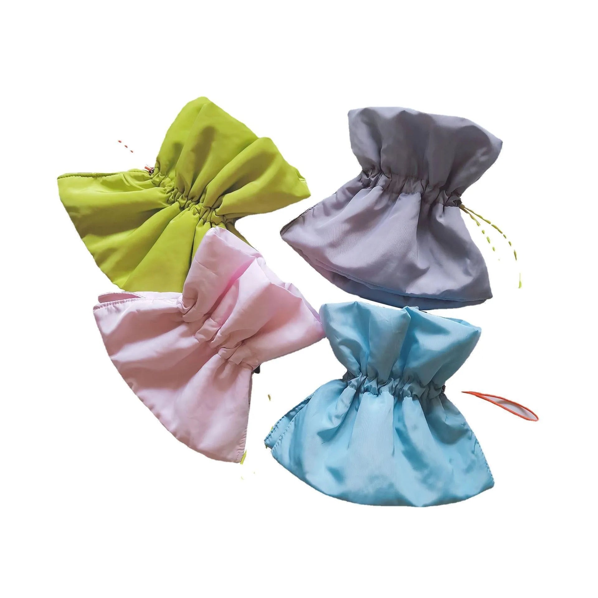 Soft adjustable Elizabethan recovery collar for cats in blue, shown on a cat to prevent licking.