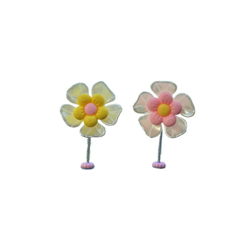 Plastic car interior swing decoration ornament in multiple colour options