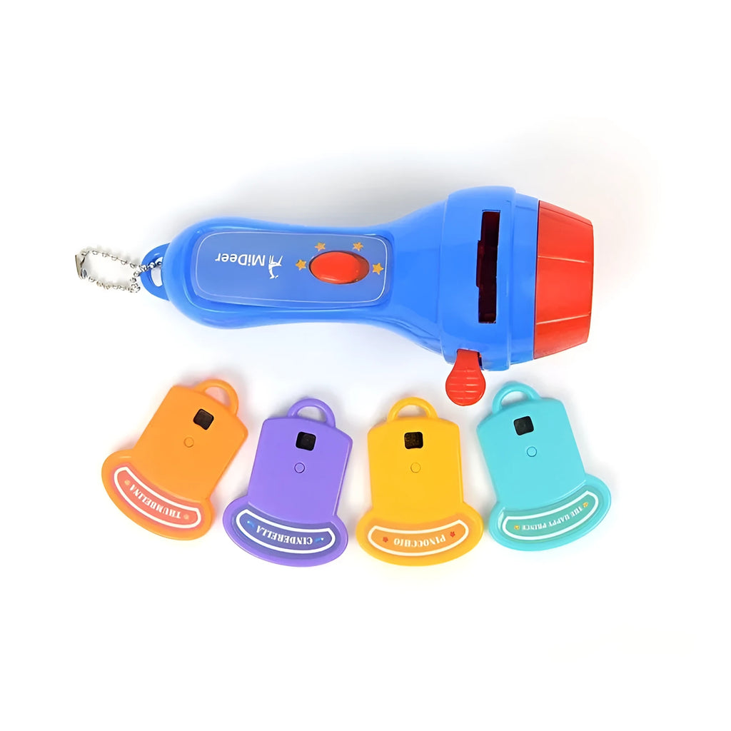 SmartKids children's storybook projector torch with clip-on fairy tale projection discs